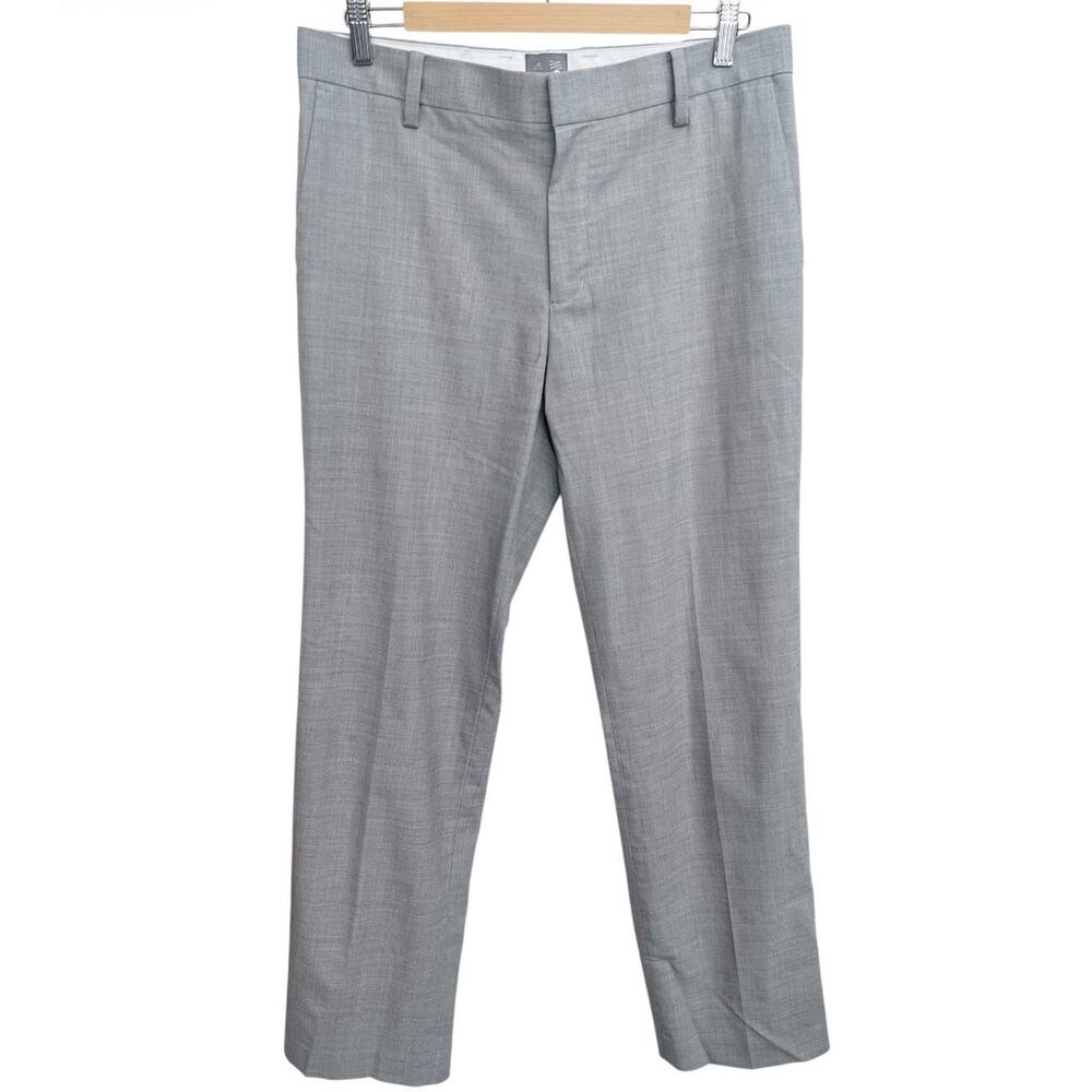 Adidas adiPURE Wool Blend Pants Mens Straight Leg Sz M Gray Golf Casual Trousers